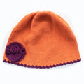 KIDS HAT WITH CONTRAST FLOWER