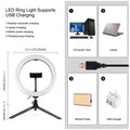 NNEIDS 10.2 Marquee Led Beauty Light With Tripod And Remote - Dual-Colour Ring Light For Vlogging And Photography